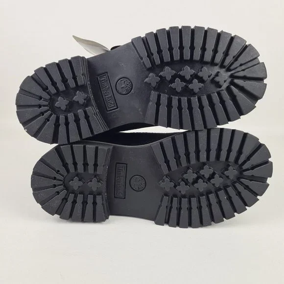 Timberland 6 IN Helcor Black Leather Waterproof Boot KIDS - Picture 8 of 12